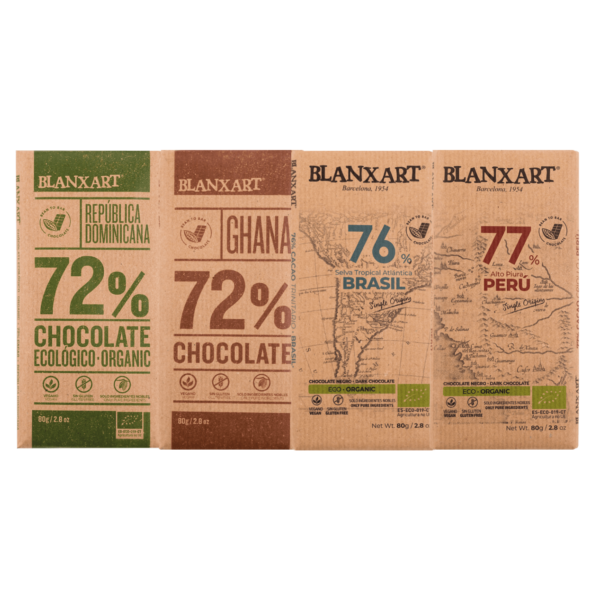 Pack Chocolates 70's % (4x80g)