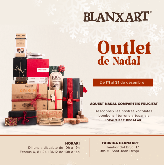 Outlet de Navidad Blanxart abre todo el mes de diciembre