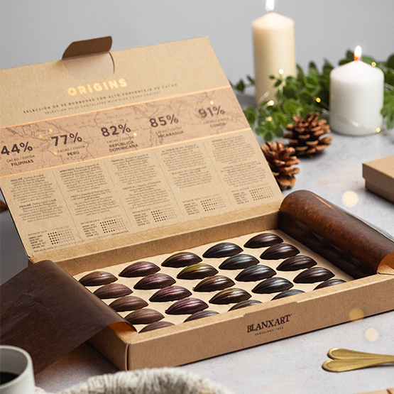 Blanxart crea la colección de bombones ORIGINS, con cacao de orígenes únicos
